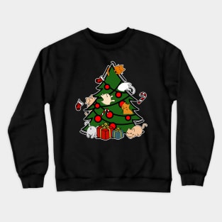 Christmas tree cats Crewneck Sweatshirt